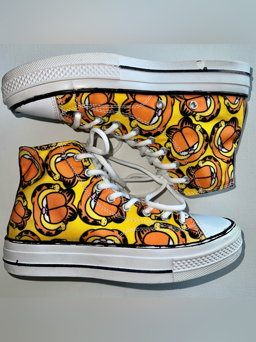Garfield High-Top Platform Sneakers Size 37 Unisex So Cute!!